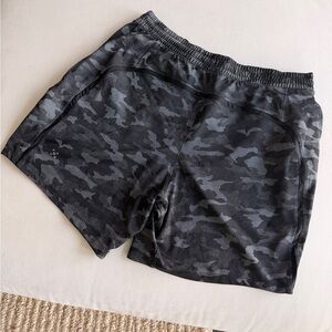 lululemon athletica Black Camo Athletic Shorts